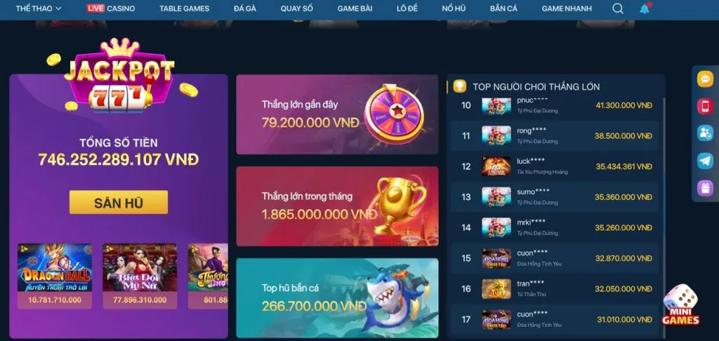 Đa dạng trò chơi cá cược thể thao, casino, nổ hũ tại VND555